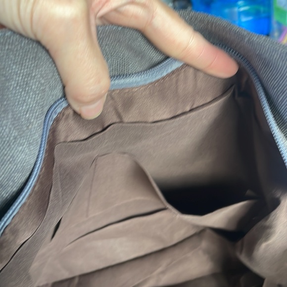 Charcoal Zipper Canvas Minimalist Tote Bag - Picture 8 of 8